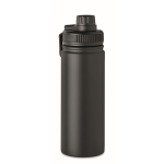 Gourde en acier isolée avec embout pour votre publicité 500 ml Take couleur noir