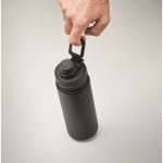 Gourde en acier isolée avec embout pour votre publicité 500 ml Take couleur noir quatrième vue photographique