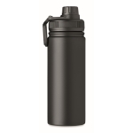 Gourde en acier isolée avec embout pour votre publicité 500 ml Take couleur noir septième vue