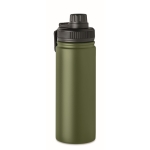 Gourde en acier isolée avec embout pour votre publicité 500 ml Take couleur vert foncé