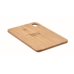 Grande planche à découper avec trou pour le merchandising d'entreprise couleur bois vue principale