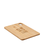 Grande planche à découper avec trou pour le merchandising d'entreprise vue avec zone d'impression