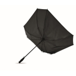 Parapluie coupe-vent carré en fibre de verre Ø116 Square couleur noir quatrième vue