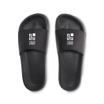 Claquette en EVA antidérapant, taille 44-45 Playa Slippers couleur noir vue avec zone d'impression