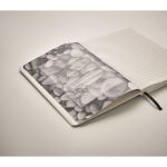 Carnet recyclé avec StonePaper A5 feuilles lignées StonePaper Recyclo couleur blanc quatrième vue photographique
