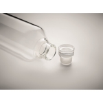 Grande bouteille en verre borosilicaté anti-fuites 1 L Glass Fridge couleur transparent troisième vue photographique