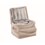 Sac isotherme en coton avec capacité de 3 L, 280 g/m2 Small Cotton couleur beige deuxième vue