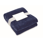 Couverture en laine RPET avec carte pour votre logo 280 g/m² Nap RPET couleur bleu