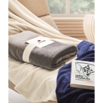 Couverture en laine RPET avec carte pour votre logo 280 g/m² Nap RPET couleur gris foncé vue d'ambiance principale