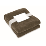 Couverture en laine RPET avec carte pour votre logo 280 g/m² Nap RPET couleur taupe