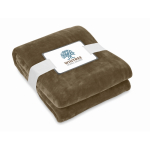 Couverture en laine RPET avec carte pour votre logo 280 g/m² Nap RPET couleur taupe vue principale