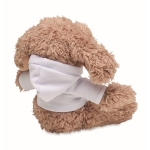 Peluche personnalisée en forme de chien avec sweat Woof couleur blanc deuxième vue