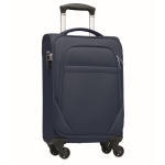 Valise personnalisée en polyester rPET avec cadenas et 4 roues Voyage couleur bleu
