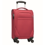 Valise personnalisée en polyester rPET avec cadenas et 4 roues Voyage couleur rouge