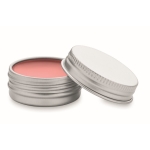 Baume à lèvres végétalien à la vanille avec boîte métal SPF 10 Balm couleur rose deuxième vue