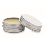Baume à lèvres végétalien à la vanille avec boîte métal SPF 10 Balm couleur beige deuxième vue