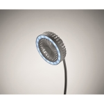 Ventilateur de bureau publicitaire avec chargeur sans fil Wind couleur blanc quatrième vue photographique