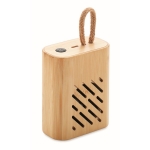 Enceinte compacte Bluetooth 5.0 idéale pour les déplacements EcoMusic couleur bois