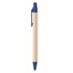 Stylo écologiques avec accents en couleur et encre bleue Eco Milky couleur bleu quatrième vue