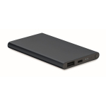 Batterie externe personnalisée de 4.000 mAh Powercard Alu Black couleur bleu marine