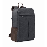 Sac à dos ordinateyr promotionnel de 15´´ en toile 450 g/m2 Sweden couleur noir