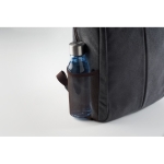 Sac à dos ordinateyr promotionnel de 15´´ en toile 450 g/m2 Sweden couleur noir sixième vue photographique