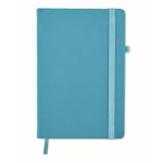 Carnet avec couverture et papier recyclés A5 pages lignées EcoRecycle couleur turquoise deuxième vue