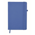 Carnet avec couverture et papier recyclés A5 pages lignées EcoRecycle couleur bleu roi deuxième vue