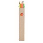 Ensemble de 4 fluo dans une boîte personnalisable avec logo Fluor couleur multicolore