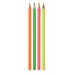 Ensemble de 4 fluo dans une boîte personnalisable avec logo Fluor couleur multicolore quatrième vue