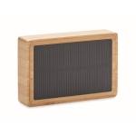 Enceinte sans fil en bambou 5.0 avec chargeur solaire Solar Bamboo couleur bois deuxième vue