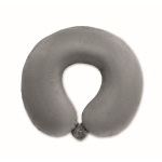 Oreiller de voyage en mousse avec pochette client Travel Foam couleur gris cinquième vue