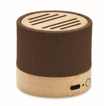 Enceinte en RPET et bambou, connexion 5.0 et mains libres Conscious couleur marron deuxième vue
