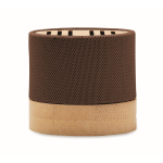 Enceinte en RPET et bambou, connexion 5.0 et mains libres Conscious couleur marron cinquième vue