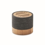 Enceinte en RPET et bambou, connexion 5.0 et mains libres Conscious couleur noir