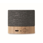 Enceinte en RPET et bambou, connexion 5.0 et mains libres Conscious couleur noir septième vue