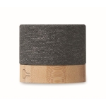 Enceinte en RPET et bambou, connexion 5.0 et mains libres Conscious couleur noir huitième vue