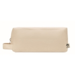 Trousse de toilette zippée en canevas bio 220 g/m² Canvas Takeit couleur beige deuxième vue
