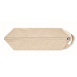 Trousse de toilette zippée en canevas bio 220 g/m² Canvas Takeit couleur beige cinquième vue