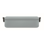 Lunch box de 800 ml hermétique avec fermetures latérales EasyLunch couleur gris cinquième vue