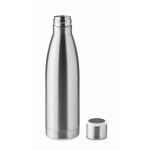 Bouteille en acier avec rappel d'hydratation 500 ml Inox Reminder couleur argenté mat cinquième vue