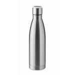 Bouteille en acier avec rappel d'hydratation 500 ml Inox Reminder couleur argenté mat huitième vue