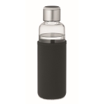 Gourde en verre avec rappel d'hydratation 500 ml Crystal Reminder couleur noir deuxième vue