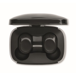 Écouteurs intra-auriculaire sans fil promotionnel avec étui Small couleur noir septième vue