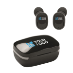Écouteurs intra-auriculaire sans fil promotionnel avec étui Small vue avec zone d'impression