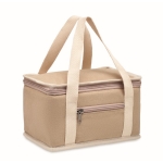 Sac isotherme en toile pour transporter 6 canettes 320 g/m2 Compact couleur beige