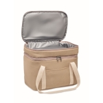 Sac isotherme en toile avec deux compartiments 320 g/m2 Canvas Duo couleur beige deuxième vue