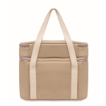 Sac isotherme en toile avec deux compartiments 320 g/m2 Canvas Duo couleur beige cinquième vue