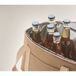 Sac isotherme en toile avec deux compartiments 320 g/m2 Canvas Duo couleur beige vue thématique photographique