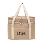 Sac isotherme en toile avec deux compartiments 320 g/m2 Canvas Duo vue avec zone d'impression